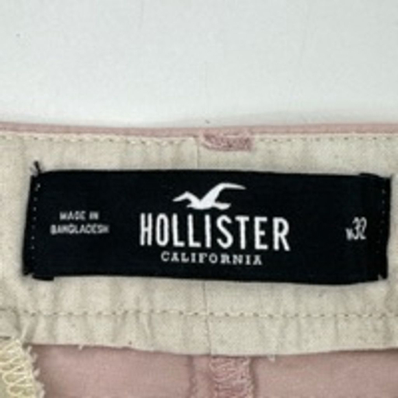 Men's Hollister Pink Flat Front Shorts Size 32 - Picture 3 of 10